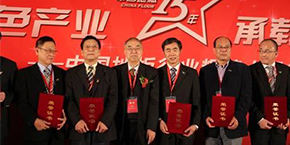 我公司董事长沈鸣生先生应邀出席中国林产工业协会辉煌十五年庆典活动